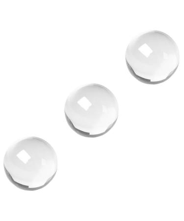 Frcolor 3st crystal fitness ball massage ball set Handwheeling balls braided baskets for storing portable handball handball hand massage ball Exercise white crystal older rougher stone handy