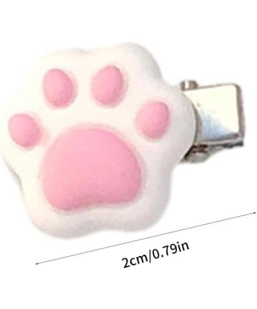 xbiez Chic Hair Clip Mini Cat Paw Shape Hairpin for Ponytail Bangs Dopamine Look Style Hairpins for Teenagers Children 1 pair - Buy Online on GoSupps.com