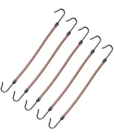 CLSSLVVBN 5 Pieces Elastic Hook Hair Tie Styling Ponytail Holder Lightweight Retro Fashion Hair Cord Bungee Bands Smooth Surface Apricot 3Set - Buy Online on GoSupps.com