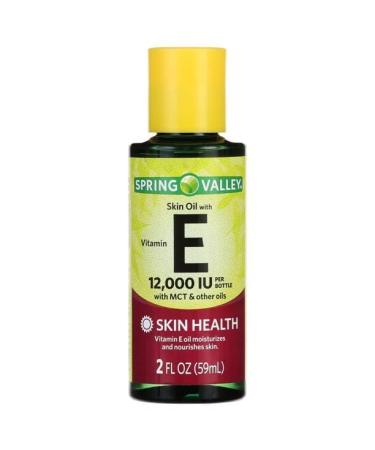 Foxie Spring Valley Vitamin E Oil with Keratin For Skin Health  12000 IU  2 fl oz