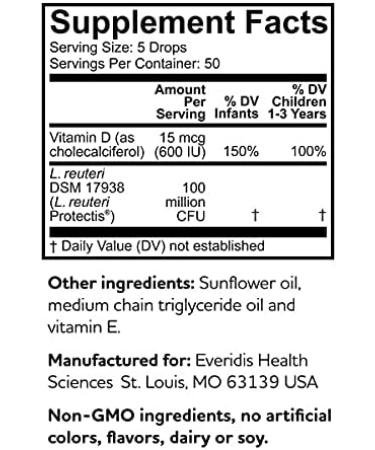 BioGaia Baby Protectis Drops - Immune Support for 0-36 Months (600 IU, 10 ml) - Buy Online on GoSupps.com