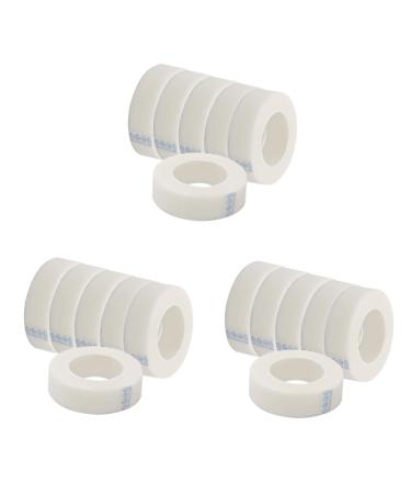 Housoutil 18 Rolls White Duct Tape Medical Tape Lash Tool Clear Duct Tape Lash Extensions Tape Adhesive Lash Tape Eye Lash Tapes White Out Tape Micro Tape for Lashes Eyelash Cosmetic Bagged