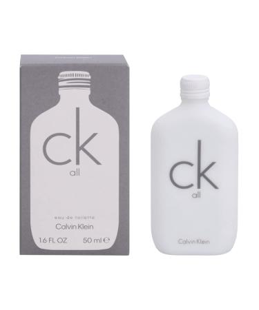 Calvin Klein CK All Eau de Toilette Citrus Unisex Fragrance With Notes of Bergamot Grapefruit Flower Rhubarb & Vetiver Luxury Unisex Perfumes Long Lasting Fragrance 1.6 Fl Oz (Pack of 1)