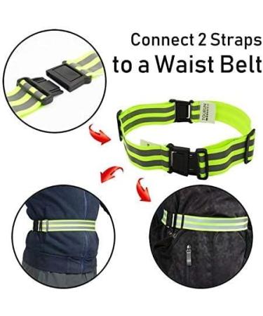 TOURUN Reflective Running Gear Bands - Adjustable Safety Straps for Night Cycling and Running - Buy Online on GoSupps.com