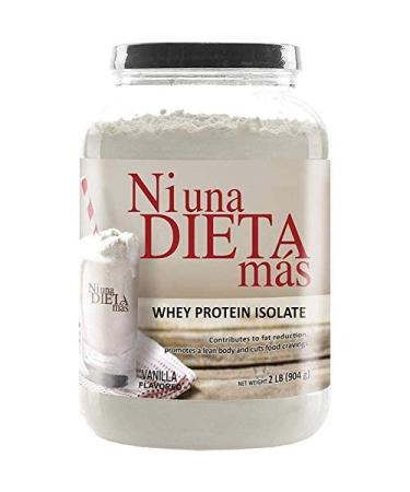 NI UNA DIETA MAS Reduce Abdominal Fat with a Protein to Stop Food Cravings (for Kids and Adults) Vanilla