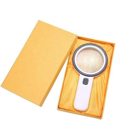 Magnifier Magnifying Glass 30x High Magnification Optics HD Glass Lens Handheld Magnifier Hand-held Magnifier Magnifying Glass with Light - Buy Online on GoSupps.com