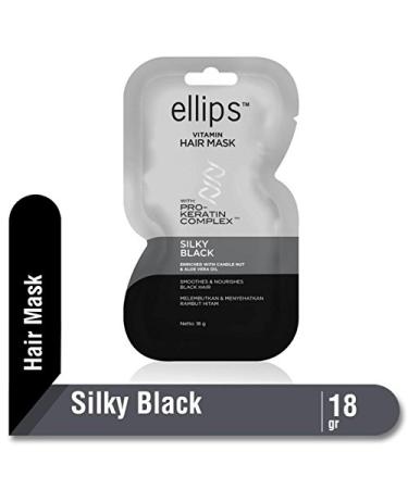 Buy Ellips Hair Mask (Pro Keratin) - Silky Black 18g (Pack of 10) | International Shipping Available - Buy Online on GoSupps.com