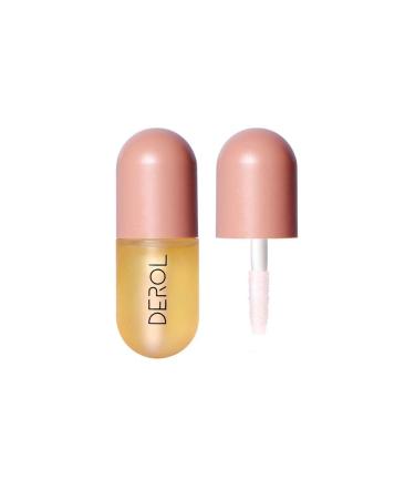 Allbestaye Lip Plumping Lipgloss Plumper Booster Enhancer Anti Aging Lip Balm (yellow)
