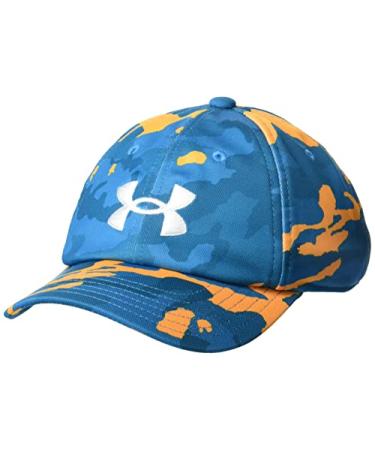 Under Armour Boys' Blitzing Adjustable Hat (422) Radar Blue / / White One Size
