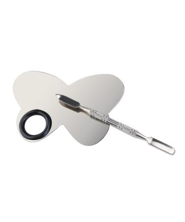 Balacoo 3pcs Makeup Palette & Nail Art Tools - Foundation Mixing Spatula & Stainless Steel Mini Plates for Perfect Nail Polish & Art - Buy Online on GoSupps.com