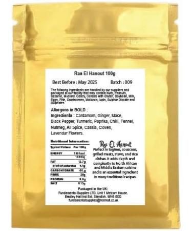 100g Ras El Hanout : Authentic Premium Moroccan Spice Mix North African Spice Tagine Spice Middle Eastern Cuisine North African Cuisine Exotic Seasoning Tagine Cooking North African Spice - Buy Online on GoSupps.com