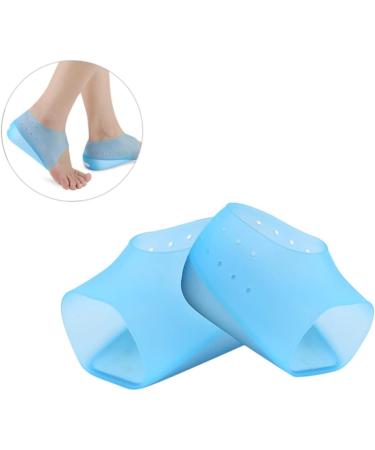 FRCOLOR Invisible Heel Pads - Silicone Height Increase Inserts | Cushion Socks & Protectors for Comfort | Adjustable Blue - 12x4.5cm - Buy Online on GoSupps.com