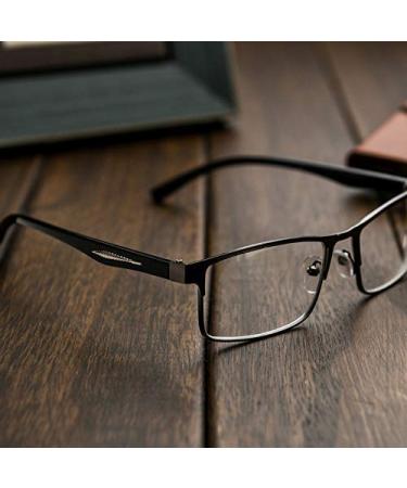 EgBert Fashion Black Nearsighted Glasses - Metal Full Frame Myopia Glasses -2.5 | International Shipping Available - Buy Online on GoSupps.com