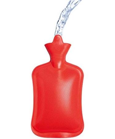 Lifemed Hot Water Bottle 2L | 32.5cm x 20.3cm Red | Screw Cap | Comfortable & Safe Heating for Home & Travel - Buy Online on GoSupps.com