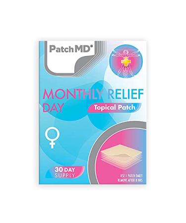 PatchMD - PMS Day Topical Patch - Natural Day time Relief of Premenstrual Syndrome - eases Tension Cramps Bloating & Irritability - 30 Day Supply PMS Day- 30 Patches