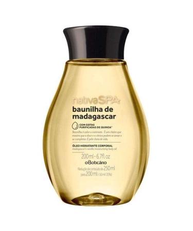 Boticario - Linha Nativa Spa (Baunilha de Madagascar) - Oleo Hidratante Corporal 200 ml - (Boticario - Nativa Spa (Vanilla from Madagascar) Collection - Body Moisturizing Oil 6.7 Fl oz) - Buy Online on GoSupps.com