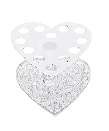 Daroplo Nail Pen Display Stand Makeup Cosmetic Holder Nail Polish Display Insert Pen Acrylic Silver