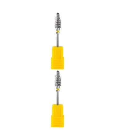POPETPOP 2pcs Nail Polisher Russian Manicure Drill Bits Nails Nail Art Supplies Electrical Tools Nail Drill Tips Nail Drill Heads Cuticle Nail Drill Bit Polishing Drill Bits Polishing Bit 7x1.3cmx2pcs As Shownx2pcs