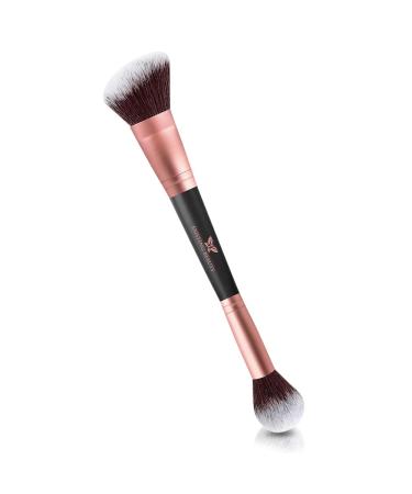 Foundation Makeup Brush - Double Sided Blending Brush for Makeup Liquid Powder Concealer Cream - Contour Brushes for Makeup by Existing Beauty