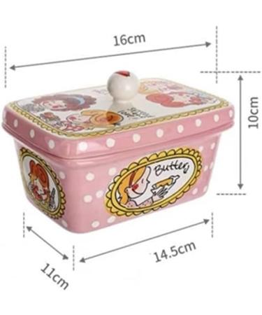 Butter Keeper Ceramic Butter Dish and Gift Cream Butter Doss with Lid Cute Ceramic Butter Dish Ceramic Butter Dish Butter Tray ( Color : Pink ) - Buy Online on GoSupps.com