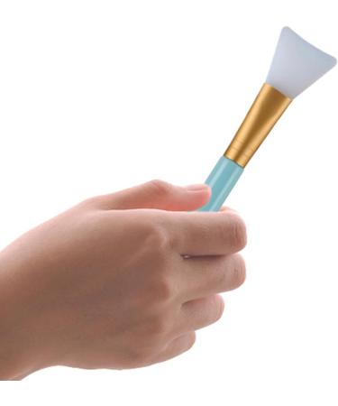 Beauty Makeup Tool Silicone Facial Mask Brush Hairless Face Makeup Applicator Mud Mask Brush DIY Mask Cosmetic Brush Blue - Buy Online on GoSupps.com
