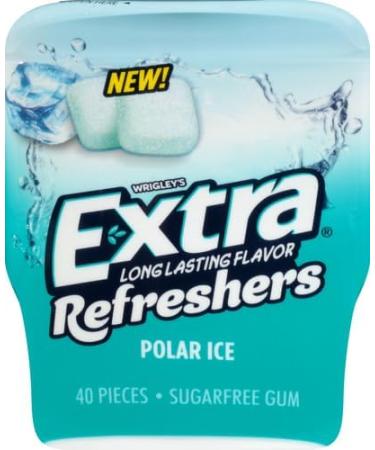 Wrigleys Extra Refreshers Polar Ice Sugar Free Chewing Gum 40 Piece Tub - Buy Online on GoSupps.com