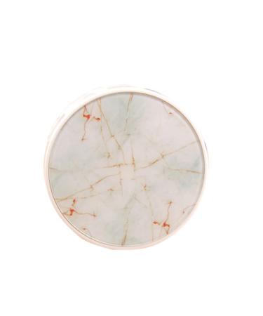 SOLUSTRE Marble Glasses Case Marble Lens Case Holder Marble Eye Care Set White Portable Companion Box White M