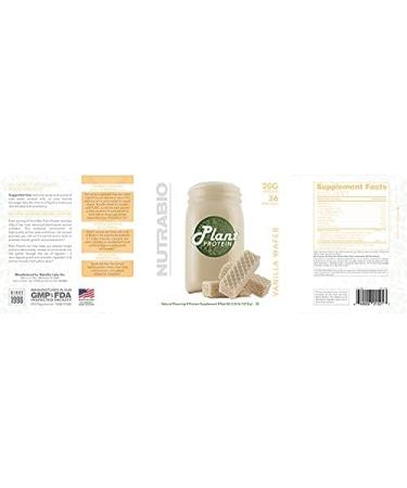 NutraBio Plant Protein - 20G Gluten & Dairy Free Vanilla Wafer | Complete Amino Acids Non-GMO Zero Fillers 36 Servings - Buy Online on GoSupps.com