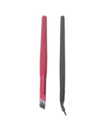 Buy Ergonomic Bent Brush - Ultra Fine Makeup Define Brow Brush for Artists | Portable & Perfect for Powder Rooms - Buy Online on GoSupps.com