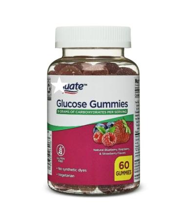 Glucose Gummies Fast-Acting Glucose Supplement for Low Blood Sugar Relief Berry Flavor 60 Count Pack1