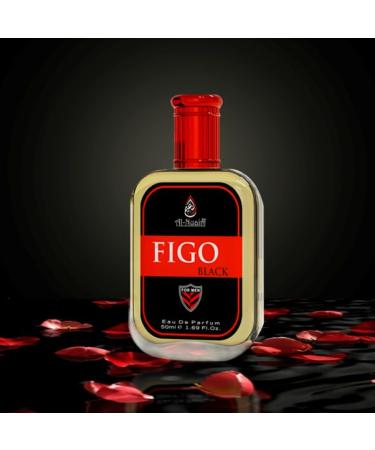 Figo Black 50ML Eau De Parfum Alcohol Free Perfume Long Lasting Fragrance Unisex 1.69 -Floz Spray - Buy Online on GoSupps.com