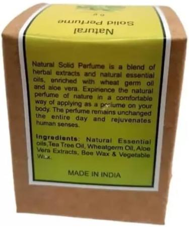 Natural Solid Perfume Buddha Delight Fragrance Long Lasting Fragrance Body Perfume In Wooden Jar For Unisex- 6 gm (Pack Of 1) - Buy Online on GoSupps.com