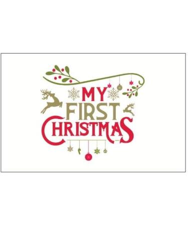 2023 My First Christmas Nappy Pin Keepsake Charms Gift Bag & Card Included - Buy Online on GoSupps.com