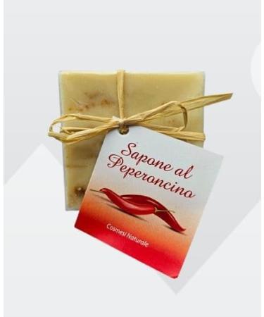 Pack of 2 x 100g all-natural soaps with Calabrian chili pepper - Contains no preservatives or antioxidants - Buy Online on GoSupps.com
