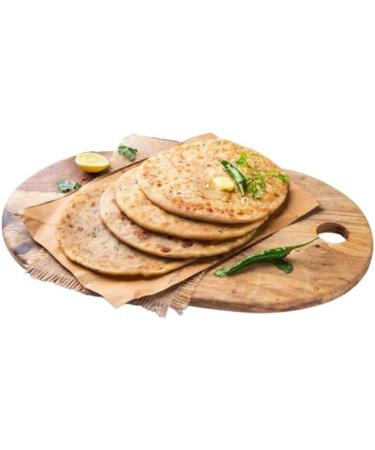 Taj Aloo Paratha | 4Pieces | Made from Whole Meal Flour | Indian Bread Stuffed with Potatoes & Spices | 100% Veg | Ready to Cook | Indian Origin | 400G (Pack of 2) - Buy Online on GoSupps.com