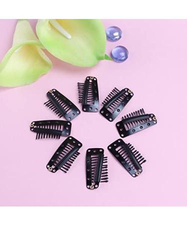 Tinksky 10-Teeth Snap-Comb Wig Clips (Black) - Pack of 20 | Hair Extension Accessories - Buy Online on GoSupps.com