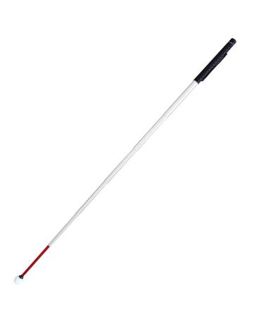 Aluminum Telescopic Blind Cane with Rolling Tip 30 cm-150 cm (12 inch-59 inch) with 2 Tips (Black Handle)