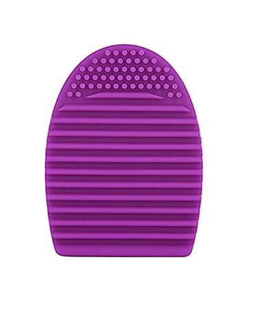Silicone Cosmetic Brush Egg Cosmetic Clean Tools Silicone Makeup Brush Cleaner Makeup Brush Egg Purple
