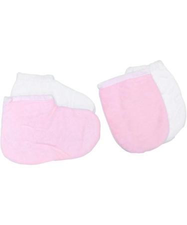 Healeved 8 Pairs Beauty Accessories Paraffin Wax Warmer for Hands and Feet Bath Treatment Mitt Glove Cloth Booties Paraffin Wax Mitts and Booties Insulation Whitening - Buy Online on GoSupps.com