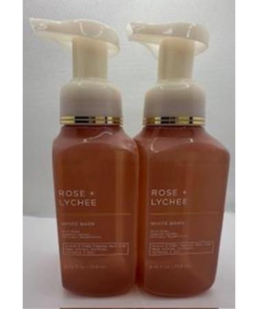 Set of 2 Rose + Lychee Gentle & Clean Foaming Hand Soap 8.75 Ounce Pink