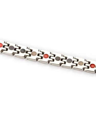 Shop Haqi Magnetic Bracelet for Women | Adjustable Silver Health Bracelet (3500 Gauss) - Perfect Mother's Day Gift - Buy Online on GoSupps.com