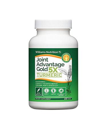Dr. David Williams' Joint Advantage Gold 5X + Turmeric for Nagging Joint Discomfort and Lasting Relief 180 Tablets (30-Day Supply)