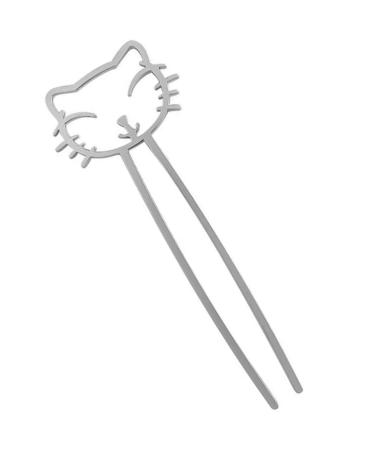minkissy Cute Cute Hairpin Womens Hair Accessories Chinese Hair Pin Chopsticks for Hair Accessories Bobby Pin Cute Hair Accessories Hot Hair Brush Cat South Korea Girl Japanese-style Alloy