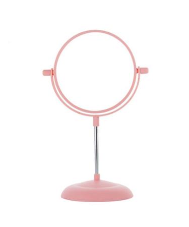 Bear Outdoor Makeup Vanity Mirror - Two-Sided 2X Magnifying Swivel Natural Daylight(Pink)
