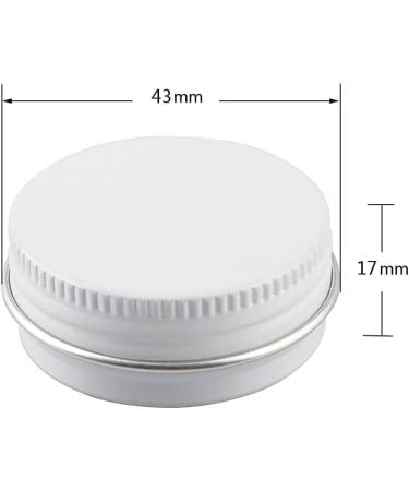 empty jars with lids cosmetic jar B0CL9KV58748 PC 10ml Blue Empty Round Aluminium Tins with Screw Lids Storage Jars Cosmetics Containers Pots with 6 Spatula (Color : Gold Size : 15ml) (Color : Bianc - Buy Online on GoSupps.com