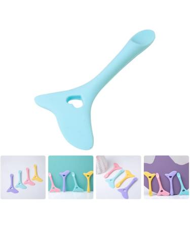 Mobestech Eyeliner Aid Lash Mascara Silicone Mascara Shield Applicator Face Cream Spoon Lip Line Liquid Blue - Buy Online on GoSupps.com