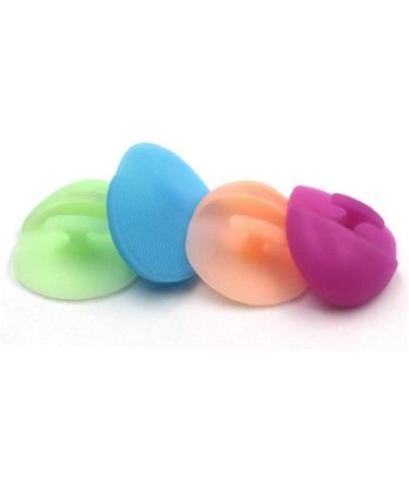 4pcs/set Super Soft Silicone Skin Cleanser Massager Brush Manual Cleansing Brush Handheld Mat ScrubberSensitive Delicate Dry Skin Durable and Useful - Buy Online on GoSupps.com