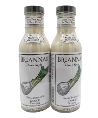 Briannas' Classic Buttermilk Ranch Dressing 2 x 355ml