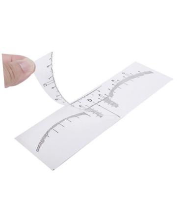 Ipetboom 10pcs Set Microblading Ruler Sticker Scale Ruler Eyebrow Stencil Eyebrow Stickers Make up
