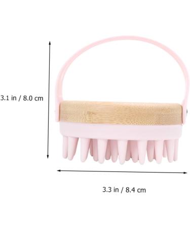 SESESFOUFU Shampoo Brush & Scalp Massager - Pink Scrubber for Hair Care & Peeling - 8.4x8x7.4cm | International Shipping Available - Buy Online on GoSupps.com